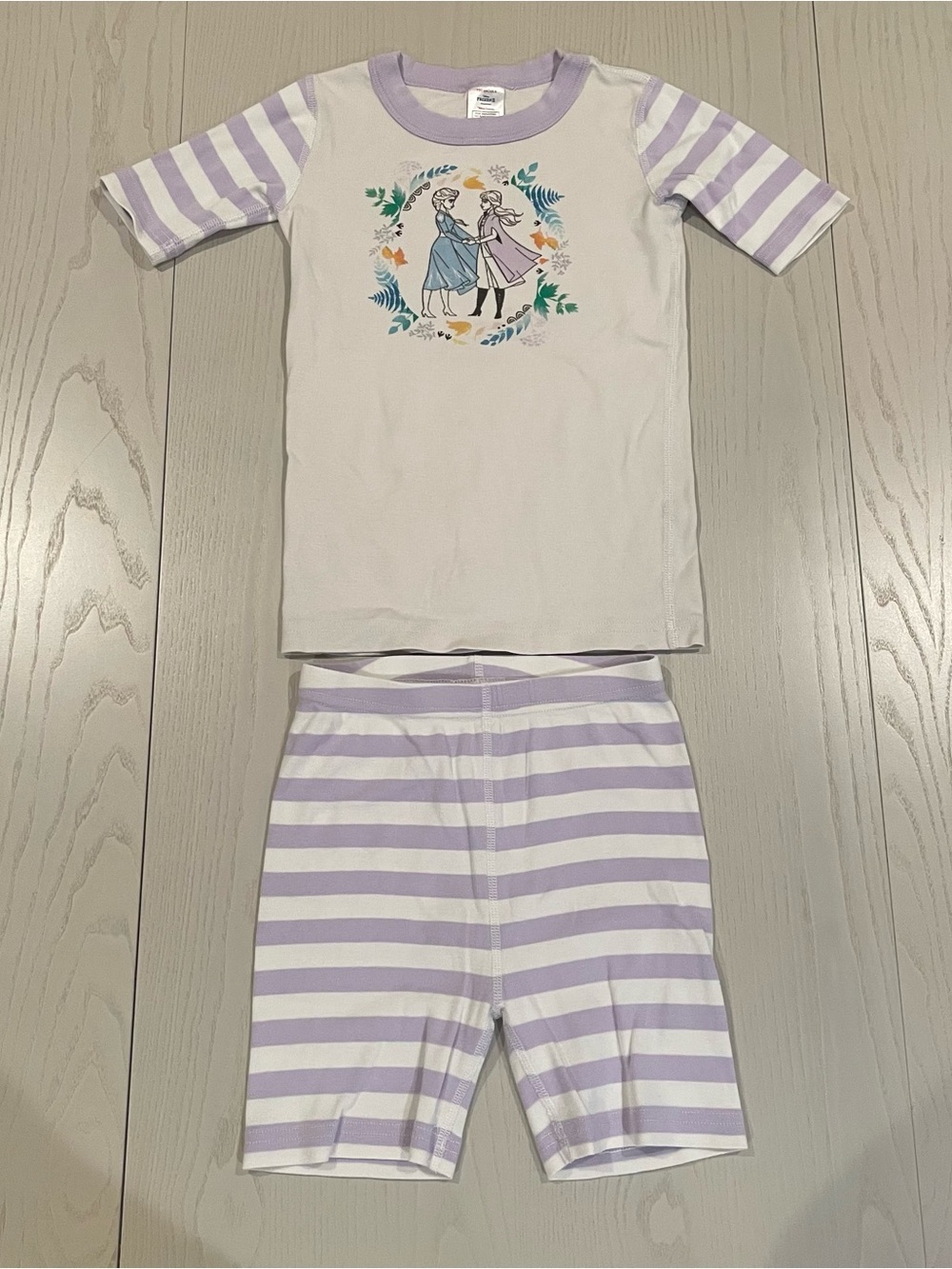 Hanna Andersson HannaJams Short John Pajama Set Disney Frozen - Size 8 130